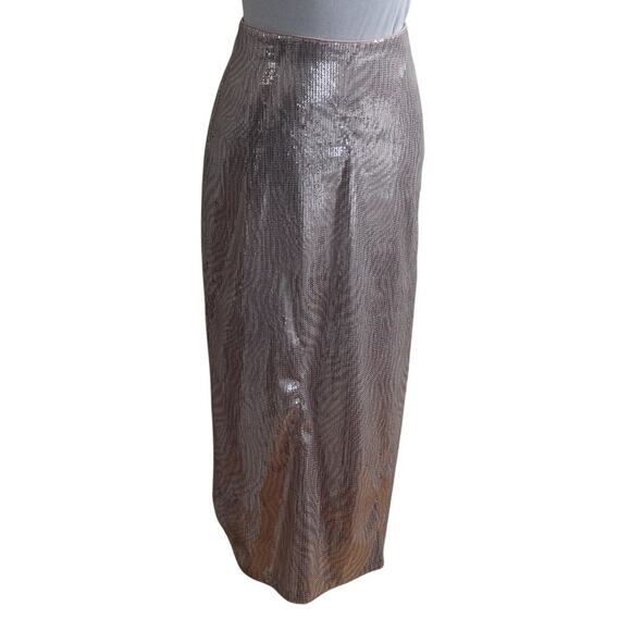 Michael Kors Dresses & Skirts - Michael Kors Blush Sequin Midi Skirt XS Party Holiday Going Out EUC